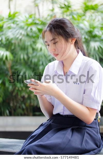 Portrait Thai High School Student Uniform Stock Photo Edit Now 577149481