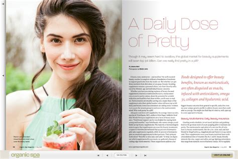 Organic Spa Magazine Editorial A Daily Dose Of Pretty For Beauty