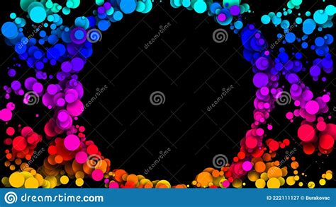 Abstract Simple Background With Beautiful Multi Colored Circles Or