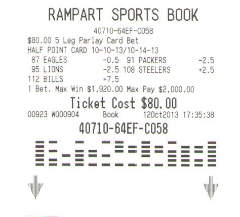 Enjoy the game and let this take care of the numbers. Half Point Parlay Cards - Sports Betting - Gambling - Page ...