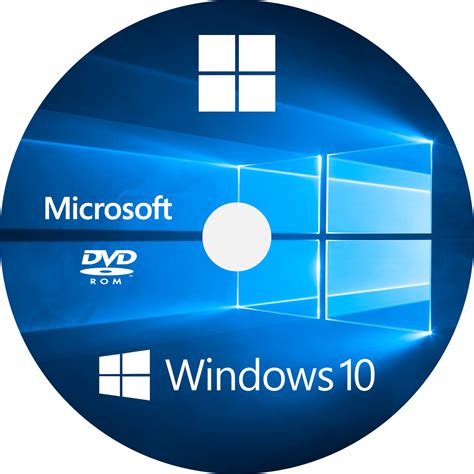 Download Hd Windows 10 Cd Dvd Label Windows 10 64 Bits Transparent