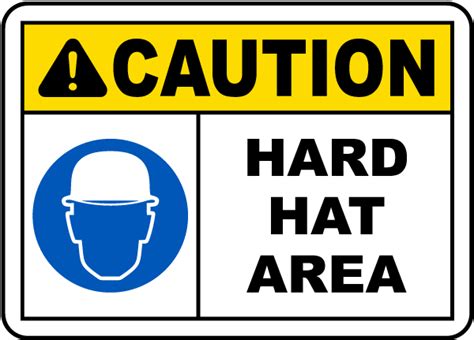 Caution Hard Hat Area Sign Get 10 Off Now