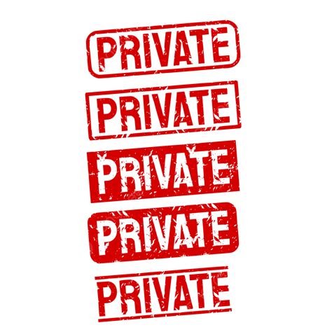Privation Clipart Transparent Png Hd Private Stamp Label Private