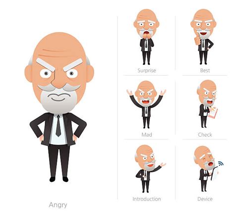 Same Person Different Emotions Illustrations Royalty Free Vector