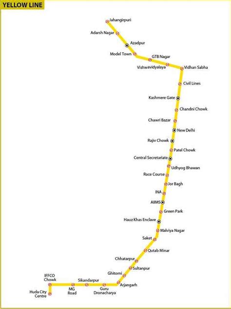 Infizieren Violine Konsens Delhi Metro Yellow Line Route Map