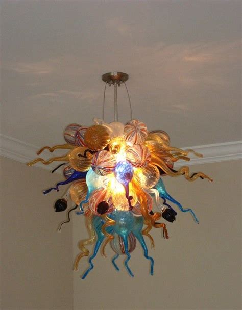 Artistic Gallery Decor Chihuly Style Led Handmade Blown Glass