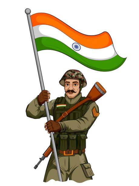 Best India Army Illustrations Royalty Free Vector Graphics And Clip Art Istock
