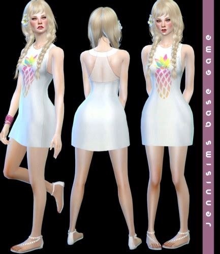 Dress And Top Base Game Compatible At Jenni Sims Sims 4 Updates