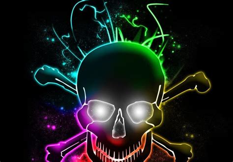 Cool Skull Backgrounds Neon Here You Can Find The Best Cute Skull