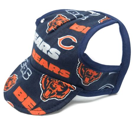 Dog Hat Chicago Bears Sports Fabric Doggy Threads