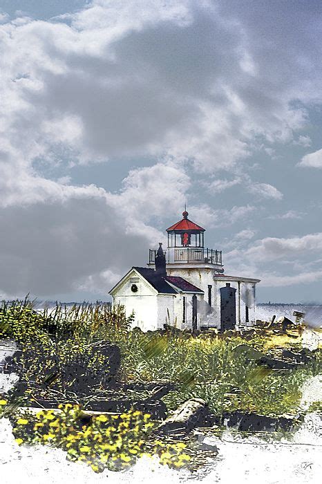 Impressionist Painting Of The West Point Lighthouse In Discovery Park