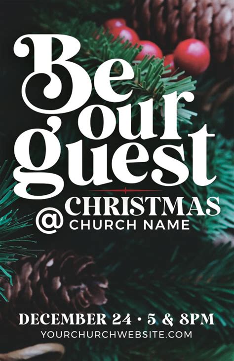 Be Our Guest Christmas Invitecard Church Invitations Outreach Marketing