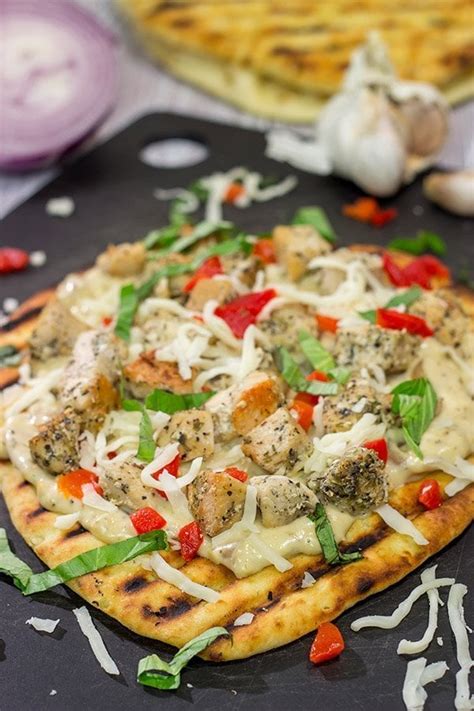 Grilled Chicken Flatbread