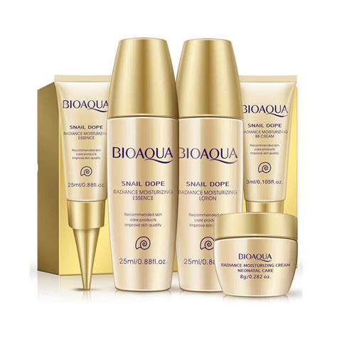 Buy Bioaqua Snail Dope Moisturizing Whitening Skin Care 5pcs Set
