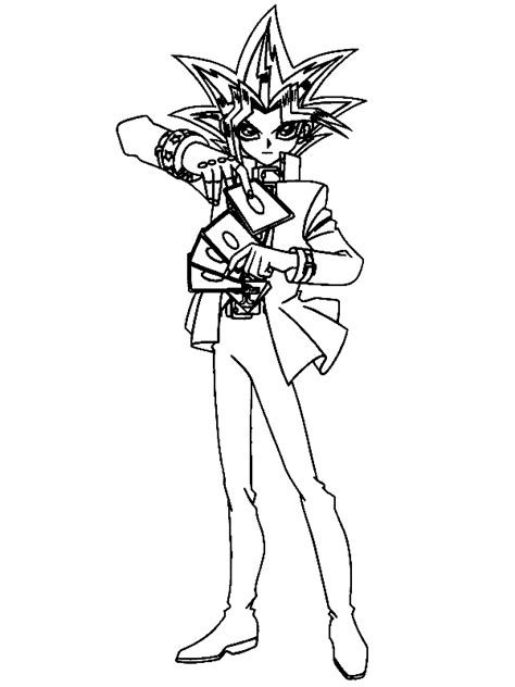 Yugi Muto Coloring Pages