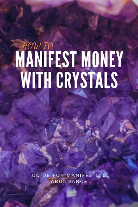 This guide gives the most commonly used crystals, crystal associations, how to charge your crystals, crystal recipes for baths and manifesting and more. Crystals For Money & Abundance - Manifest Miracle ...
