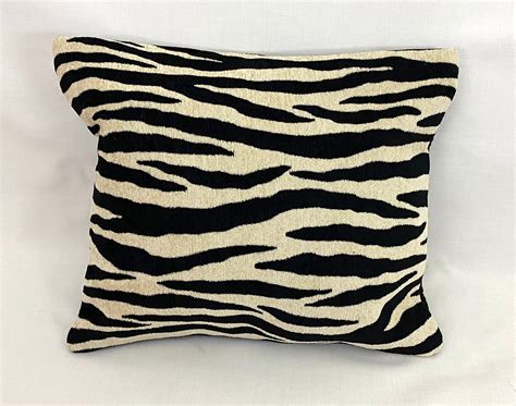 Decorative Throw Pillow Beautiful Animal Print One Off Handmade From