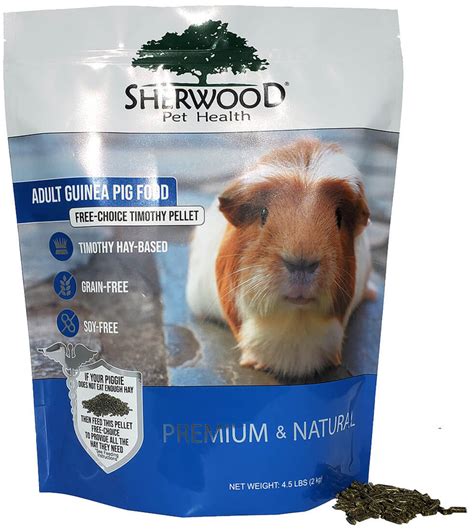 Adult Guinea Pig Food Free Choice Timothy Pellet Sherwood Pet Health