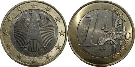 1 Euro 1st Map Germany Federal Republic Numista