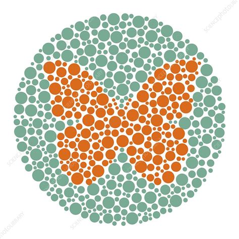 Colour Blindness Test Chart Illustration Stock Image C0497209