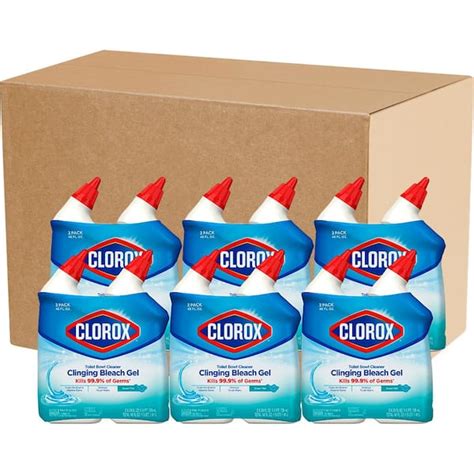 Clorox 24 Oz Ocean Mist Toilet Bowl Cleaner Clinging Bleach Gel 6