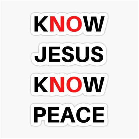 Christian Jesus Peace Sticker For Sale By Noblebrick Redbubble