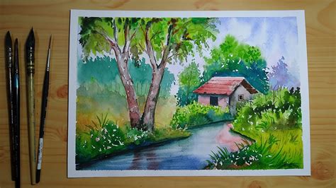 Online Course Simple Watercolor Landscape Painting For Beginners From