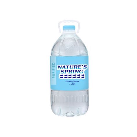 Natures Spring Purified Water 4l Shopee Philippines