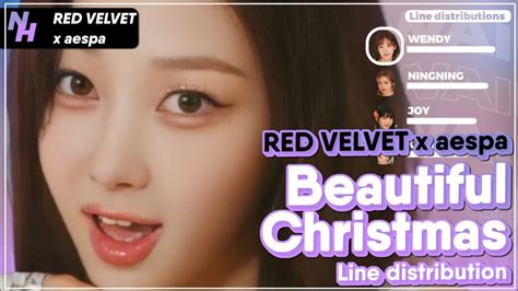 Red Velvet X Aespa Beautiful Christmas Line Distribution Color