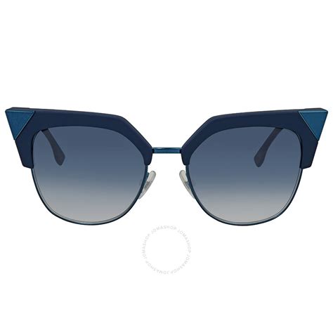 Fendi Iridia Blue Gradient Cat Eye Sunglasses Ff 0149 S Zi95408 Fendi Sunglasses Jomashop