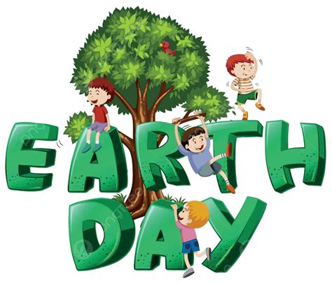 Font Design With Word Earth Day Path Drawing Kids Vector Path Drawing