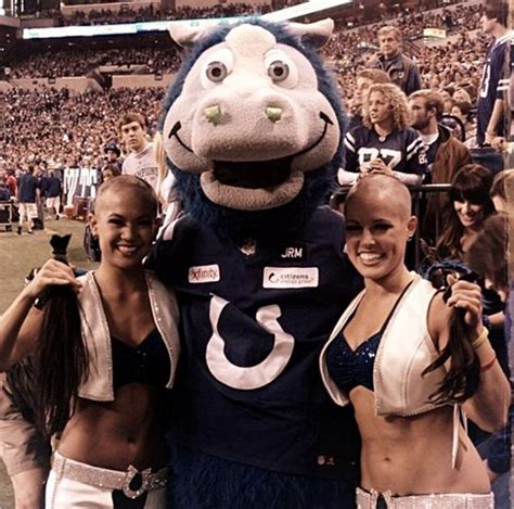 Indianapolis Colts Cheerleaders Shave Their Heads To Support Coach Chuck Pagano Who Is Being