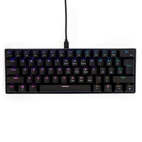 Atrix 60 Percent Wired Brown Switch Mechanical Keyboard With Rgb Gamestop