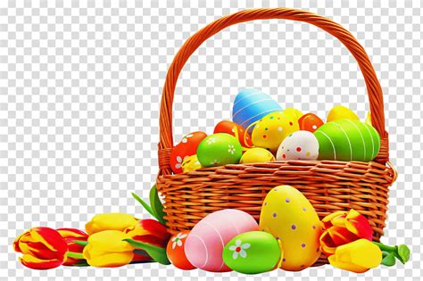 Easter Egg Easter Basket Cartoon Happy Easter Day Eggs Easter