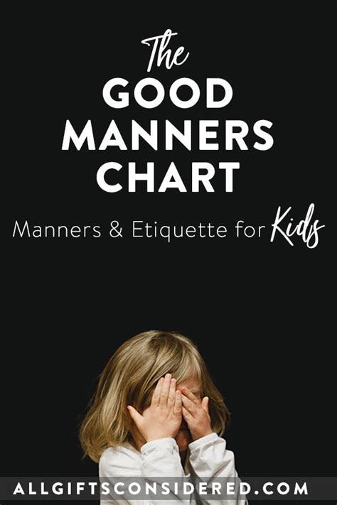 Good Manners And Right Conduct Chart