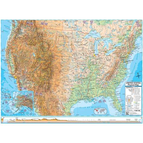 Universal Map Advanced Physical United States Laminated Rolled Map Wall Maps Frames On Wall