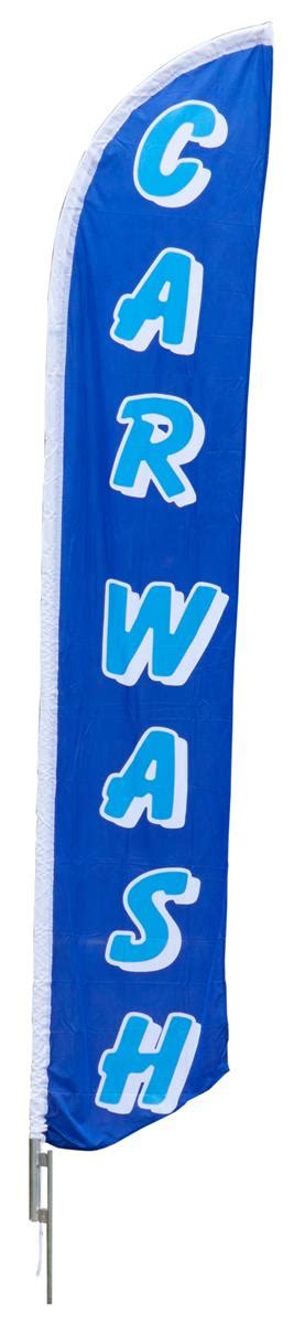 The Car Wash Flag Is In Stock Now Each Feather Banner Is An Eye