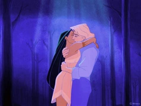 Pocahontas John Smith And Pocahontas Disney Kiss Disney