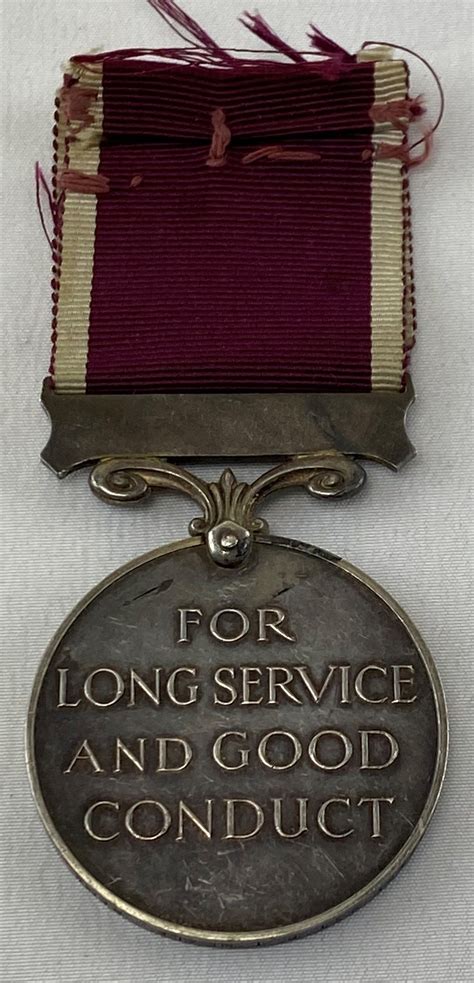 Army Long Service And Good Conduct Medal Time Militaria