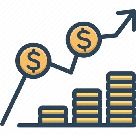Charge Cost Earning Expenditure Expense Increase Icon