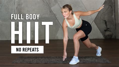 Min Full Body Hiit Workout For Fat Loss Beginner Friendly No Repeats Youtube