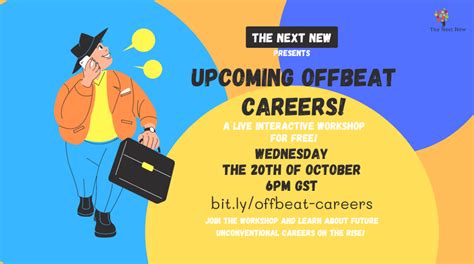 Webinar Upcoming Offbeat Careers Register Page