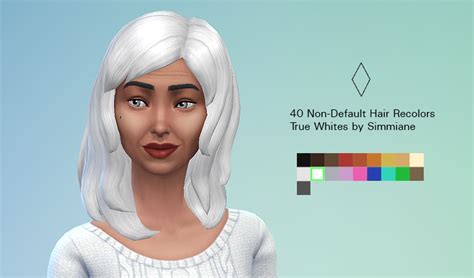 Simmiane White Hair Really Long Hair Sims 4