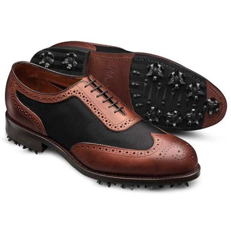 Allen Edmonds 1 Up Golf Shoes In Brown Mens Golf Fashion Mens Golf