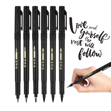 Flexible Soft And Hard Tip Calligraphy Brush Pens Buy Calligraphy