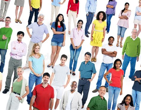 Diverse Multi Ethnic People Community Crowd Concept Stock Photo Image