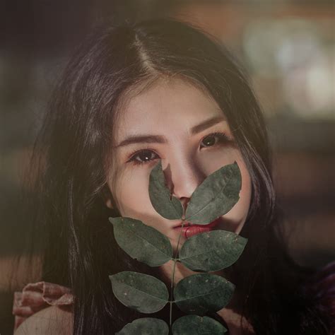 Free Images Beautiful Art Nature Color Girl Leaf Face Nose