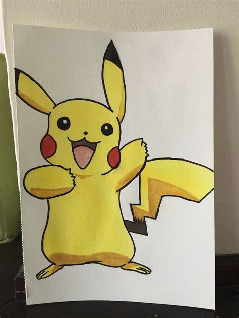 Pikachu Pikachu Art Watercolor