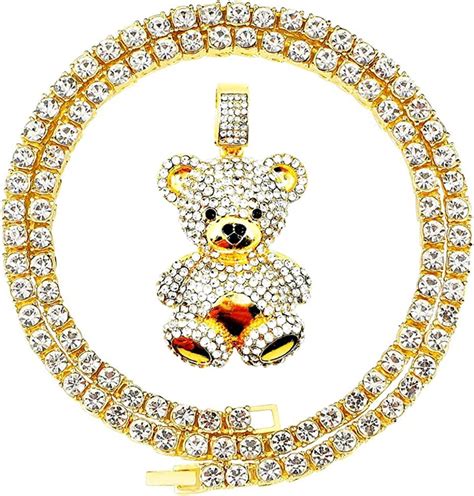 Gold Diamond Nba 38 Baby Monkey Young Boy Chains Iced Outhip Hop
