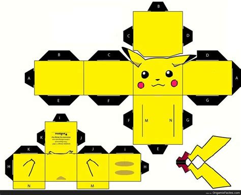 Более 25 лучших идей на тему Pikachu Papercraft на Pinterest